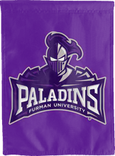 Load image into Gallery viewer, furman university paladins double sided house flag for man cave decor