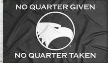 Load image into Gallery viewer, georgia southern eagles flag with no quarter given no quarter taken for college dorm decor
