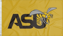 Load image into Gallery viewer, gold alabama state university flag for college dorm decor