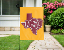 Load image into Gallery viewer, gold midwestern state university double sided garden flag for yard decor