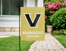 Load image into Gallery viewer, gold vanderbilt university double sided garden flag for yard decor