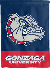Load image into Gallery viewer, gonzaga university bulldogs double sided house flag for man cave decor