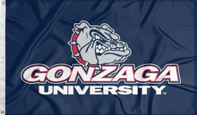 Load image into Gallery viewer, blue gonzaga university flag for college dorm decor