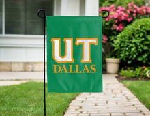 Load image into Gallery viewer, green ut dallas double sided garden flag for yard decor