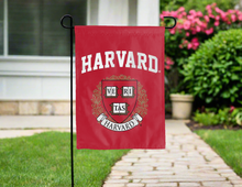 Load image into Gallery viewer, red harvard university double sided garden flag for yard decor