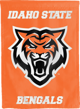 Load image into Gallery viewer, orange idaho state bengals double sided house flag for man cave decor