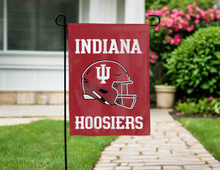 Load image into Gallery viewer, red indiana hoosiers football garden flag for yard decor