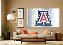 Load image into Gallery viewer, indoor display of arizona baseball stripes flag for man cave decor