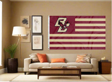 Load image into Gallery viewer, indoor display of boston college national flag for man cave decor
