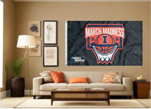 Load image into Gallery viewer, indoor display of illinois basketball march madness 2026 flag for man cave decor