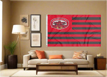 Load image into Gallery viewer, indoor display of usa flag style jacksonville state national flag for man cave decor