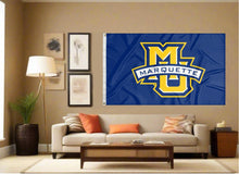 Load image into Gallery viewer, indoor display fo marquette university flag for man cave decor