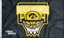 Load image into Gallery viewer, iowa basketball march madness 2026 flag for college dorm decor