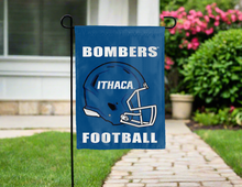 Load image into Gallery viewer, blue ithaca bombers football garden flag for yard decor