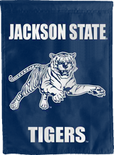 Load image into Gallery viewer, blue jackson state university double sided house flag for man cave decor