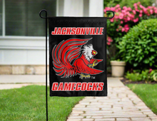 Load image into Gallery viewer, jacksonville state university gamecocks garden flag for yard decor