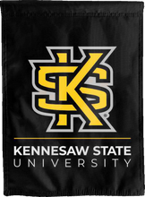 Load image into Gallery viewer, black kennesaw state university double sided house flag for man cave decor
