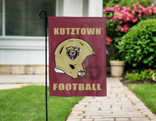 Load image into Gallery viewer, maroon kutztown football garden flag for yard decor