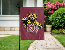 Load image into Gallery viewer, maroon kutztown university double sided garden flag for yard decor