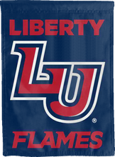 Load image into Gallery viewer, blue liberty university double sided house flag for man cave decor