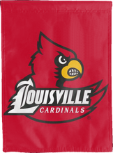 Load image into Gallery viewer, louisville university cardinals double sided house flag for man cave decor