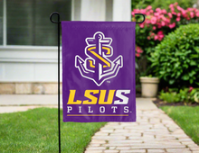 Load image into Gallery viewer, purple lsu shreveport double sided garden flag for yard decor