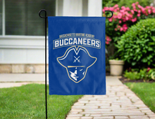 Load image into Gallery viewer, blue massachusetts maritime academy buccaneers double sided garden flag for yard decor