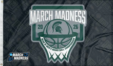 Load image into Gallery viewer, michigan state basketball march madness 2026 flag for college dorm decor