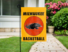 Load image into Gallery viewer, gold milwaukee panthers basketball garden flag for yard decor