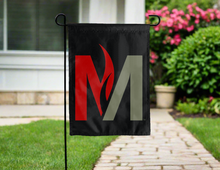 Load image into Gallery viewer, minnesota state moorhead garden flag with M logo for yard decor