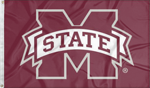 Load image into Gallery viewer, maroon mississippi state university 3x5 flag for college dorm decor