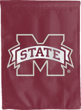 Load image into Gallery viewer, maroon mississippi state university double sided house flag for college dorm decor