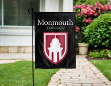 Load image into Gallery viewer, black monmoouth college double sided garden flag for yard decor