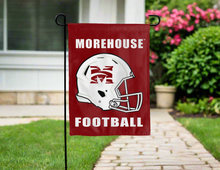 Load image into Gallery viewer, maroon morehouse college football garden flag for yard decor