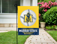 Load image into Gallery viewer, murray state baseball garden flag outside the home for yard decor