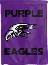 Load image into Gallery viewer, purple niagara purple eagles double sided house flag for man cave decor