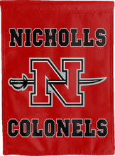 Load image into Gallery viewer, nicholls state university double sided house flag for man cave decor