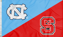 Load image into Gallery viewer, north carolina nc state house divided flag for college dorm decor