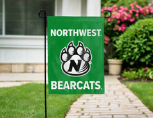 Load image into Gallery viewer, green northwest missouri state university garden flag for yard decor