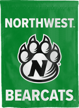 Load image into Gallery viewer, green northwest missouri state university house flag for man cave decor