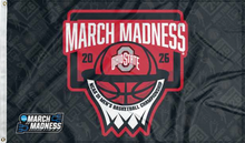 Load image into Gallery viewer, ohio state basketball march madness 2026 flag for college dorm decor