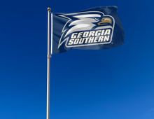 Load image into Gallery viewer, outdoor display of georgia southern eagles flag for tailgate decor