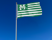 Load image into Gallery viewer, outdoor display of manhattan university national flag for tailgate decor