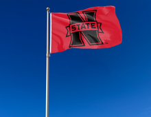 Load image into Gallery viewer, outdoor display of northwestern oklahoma state university flag for tailgate decor