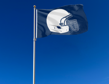 Load image into Gallery viewer, outdoor display of blue penn state university football flag for tailgate decor