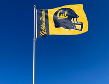 Load image into Gallery viewer, outdoor display of uc berkeley football flag for tailgate decor