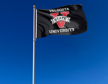 Load image into Gallery viewer, outdoor display of valdosta state university flag for tailgate decor