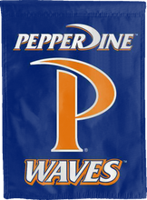 Load image into Gallery viewer, blue pepperdine university double sided house flag for man cave decor