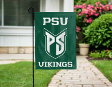 Load image into Gallery viewer, green portland state university double sided garden flag for yard decor