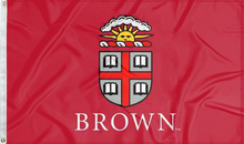 Load image into Gallery viewer, red brown university flag for college dorm decor